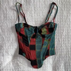 MIAOU Deia Corset in Rust - Size Small